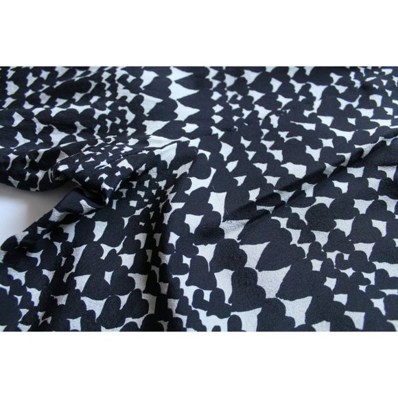 Stella McCartney Heart Print Silk Pants Black White Size 40 - Picture 12 of 13